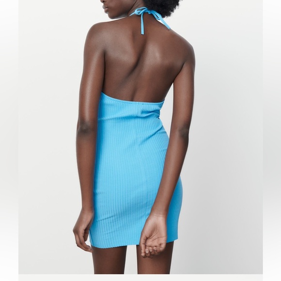 Zara ribbed halter dress NWOT - Picture 2 of 2